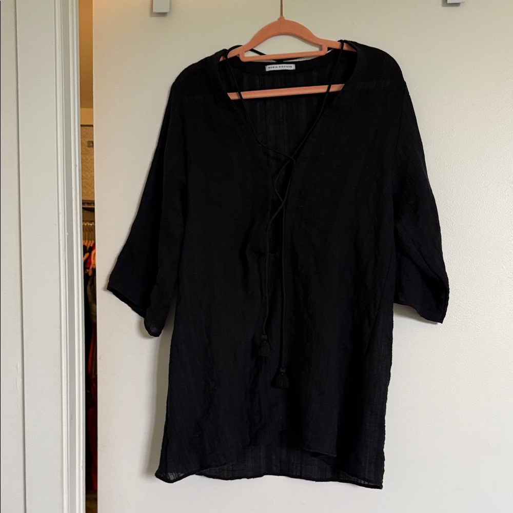 Robin Piccone Black Tunic Top